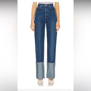 GRLFRND Sienna High Rise Big Cuff Jean in Broadway, Size 25. New with tags